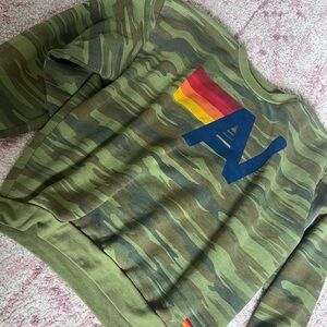 Aviator Nation Crew Sweatshirt Camo